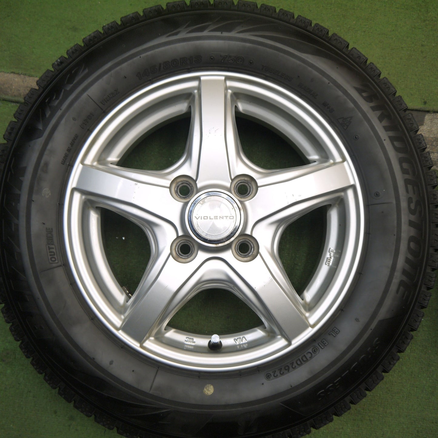 4本価格！22年★スタッドレス 145/80R13 ブリヂストン ブリザック VRX2 VIOLENTO JS ヴィオレント 13インチ PCD100/4H★5090101Hス