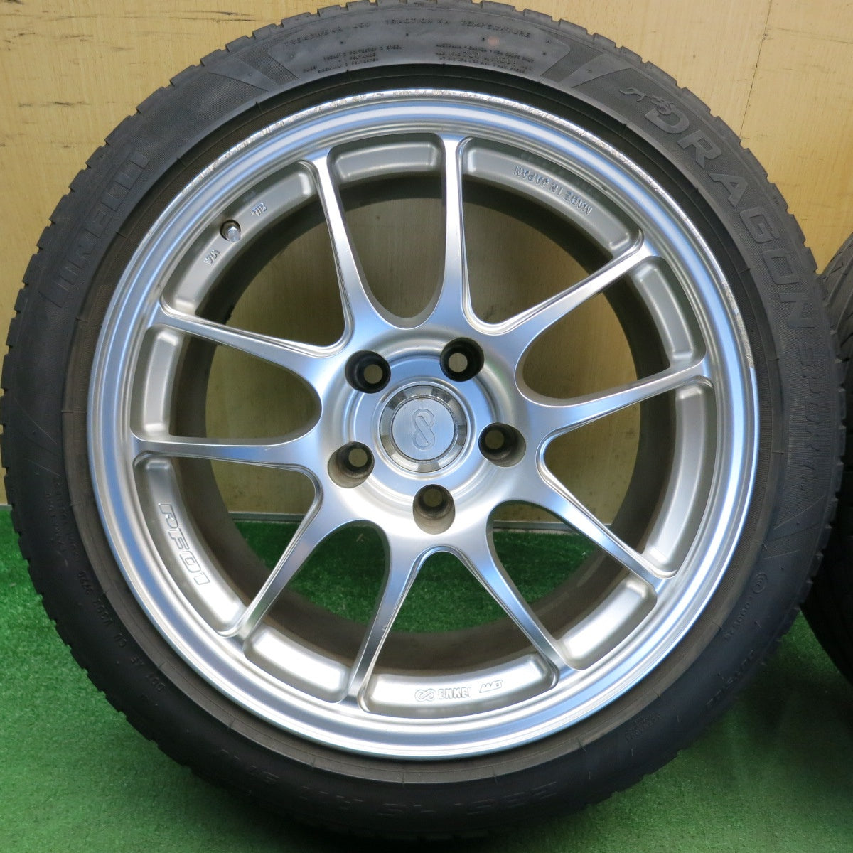 4本価格◎ENKEI PF01 235/45R17 ピレリ ドラゴンスポーツ TM エンケイ 17インチ PCD114.3/5H◎6071804HAノ