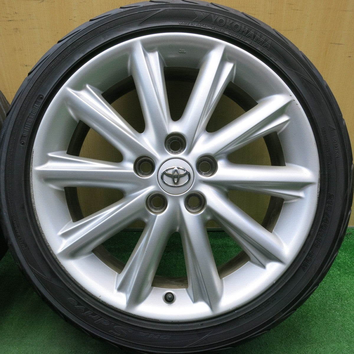 4本価格★トヨタ SAI サイ 純正 215/45R18 ヨコハマ DNA S.drive 18インチ PCD114.3/5H★5052306HAノ
