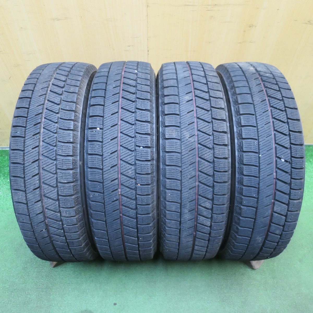 4本価格◎ダイハツ タント カスタム ムーヴ 純正 155/65R14 スタッドレス ブリヂストン ブリザック VRX3 14インチ PCD100/4H◎6072206NJス