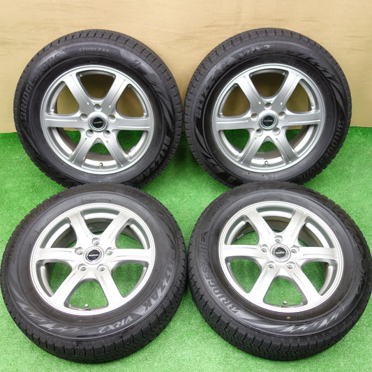 バリ溝！23年！キレイ！9分★スタッドレス 215/60R16 ブリヂストン ブリザック VRX2 BALMINUM GR6 バルミナ 16インチ PCD114.3/5H★5120803KTス