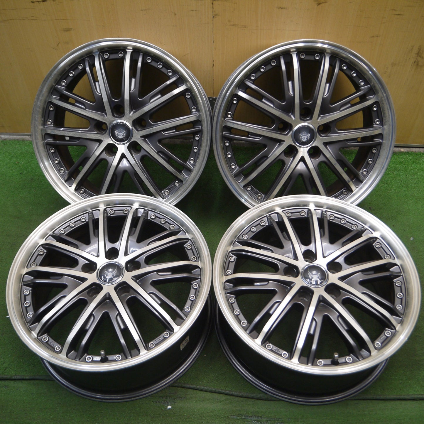 *送料無料* 4本価格★STEINER VZ5 ENKEI 17インチ ホイール 17×7J シュタイナー エンケイ PCD114.3/5H★4051007Hホ