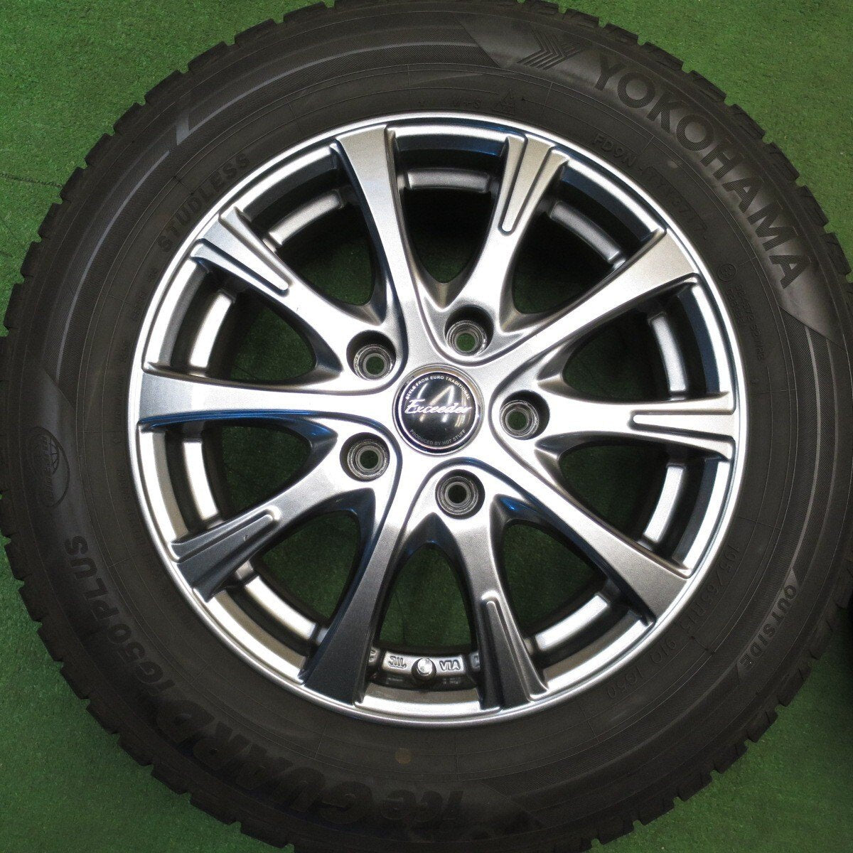 バリ溝！キレイ！8.5分★スタッドレス 195/65R15 ヨコハマ アイスガード iG50 プラス Exceeder エクシーダー 15インチ PCD114.3/5H★5031007Hス