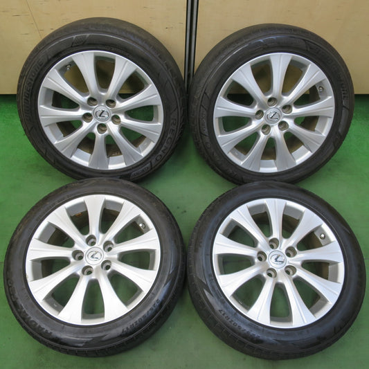 センサー付★レクサス GS 純正 225/50R17 ブリヂストン レグノ GR-XI ミネルバ ラジアル F205 17インチ PCD114.3/5H★5092706イノ