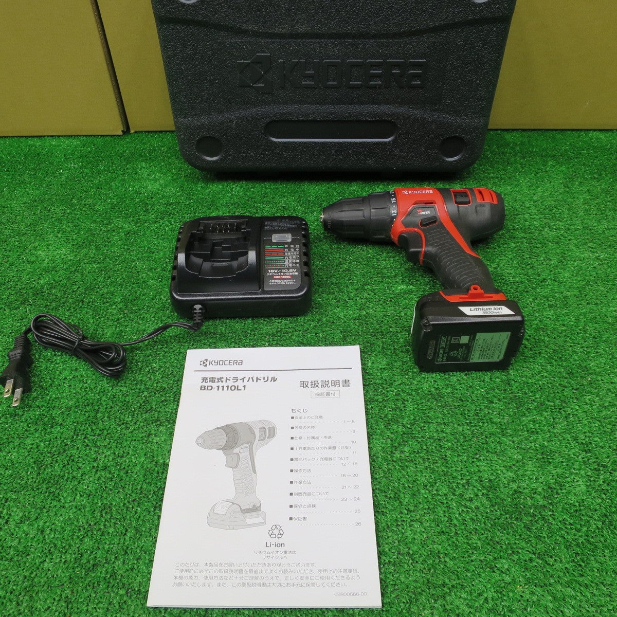 [送料無料] ◆京セラ KYOCERA 充電式 ドライバ ドリル BD-1110L1 10.8V 電動 工具 コードレス◆