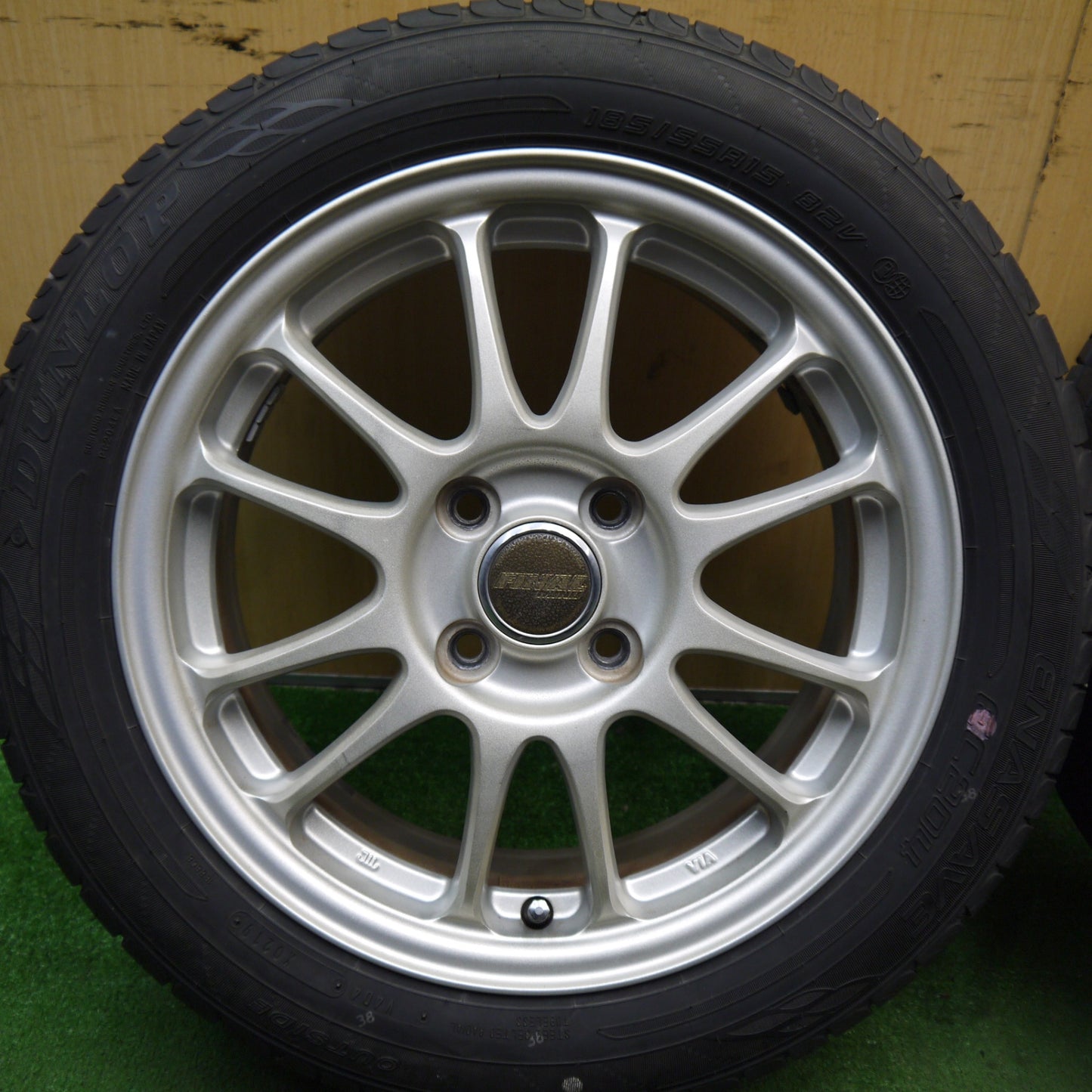 バリ溝！9.5分★185/55R15 ダンロップ エナセーブ EC204 FINAL MIND ファイナル マインド 15インチ PCD100/4H★5072803Hノ