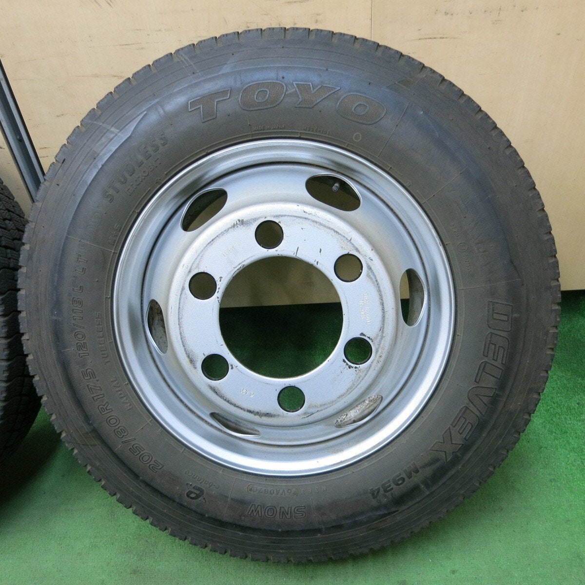 4本★トラック 205/80R17.5 スタッドレス トーヨー デルベックス M934 TOPY スチール 115-9CS PCD222.25/6H★5030503ナス