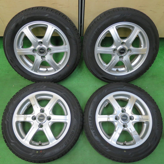 *送料無料* バリ溝！21年！9分★スタッドレス 155/65R14 ヨコハマ アイスガード iG60 FEID 14インチ PCD100/4H★4062202イス