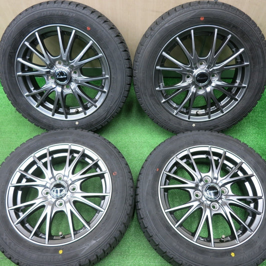 21年！★スタッドレス 155/65R14 ダンロップ ウインターマックス WM02 Exceeder エクシーダー 14インチ PCD100/4H★4121104NJス