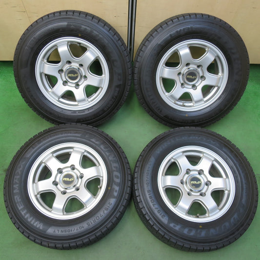 バリ溝！24年！ほぼ10分★スタッドレス 215/70R15 107/105N ダンロップ LV01 for VAN WILD CRUISING ワイルド クルージング 15インチ PCD139.7/6H★5100910イス