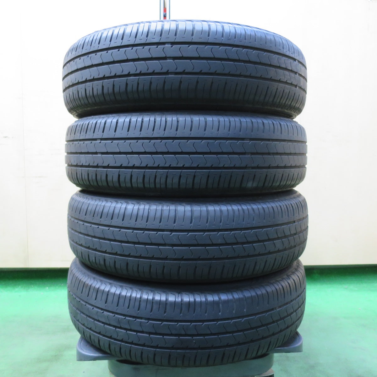 [送料無料] 4本価格★ダイハツ LA600S タント カスタム 純正 155/65R14 ブリヂストン エコピア NH100C 14インチ PCD100/4H★5040503イノ