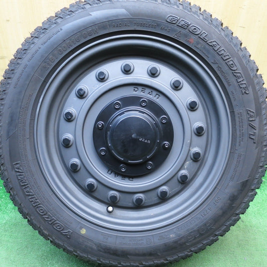 バリ溝 綺麗 9.5分 1本★DEAN COLORADO 215/60R16 ヨコハマ A/T G015 ディーン コロラド PCD112 120/5H マルチ★5031103Hノ