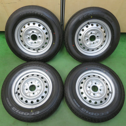 新車外し！23年★日産 NV200 バネット 純正 TOPY スチール 165/80R14 97/95N ブリヂストン エコピア R680 14インチ PCD114.3/4H★5071702イノ