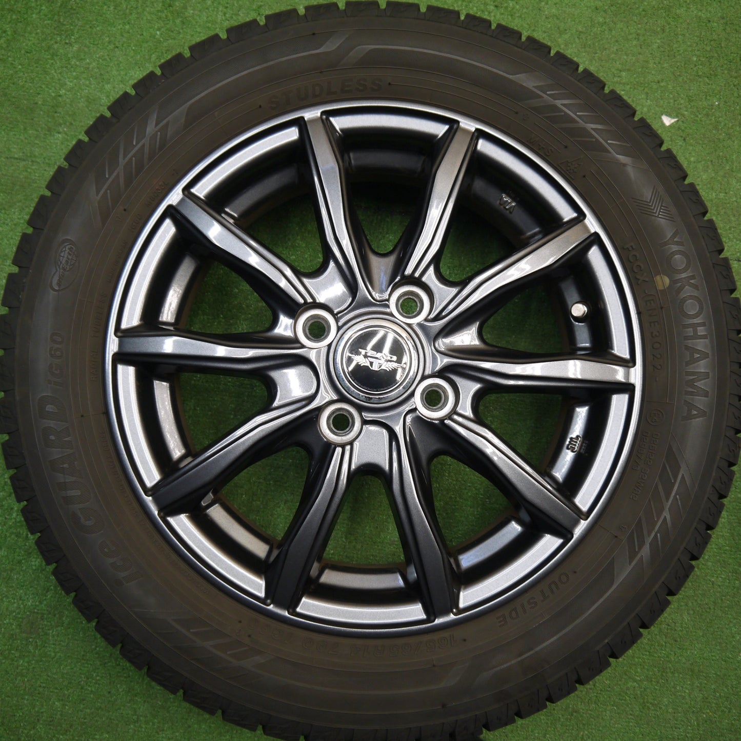 バリ溝！22年！キレイ！8.5分★スタッドレス 165/65R14 ヨコハマ アイスガード iG60 TEAD テッド 14インチ ハスラー アトレー 等 PCD100/4H★5121202Hス