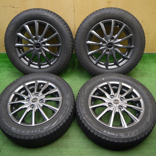 バリ溝！22年！キレイ！8.5分★スタッドレス 165/65R14 ブリヂストン ブリザック VRX2 BALMINUM AR12 バルミナ 14インチ ソリオ ハスラー 等 PCD100/4H★6022503Hス