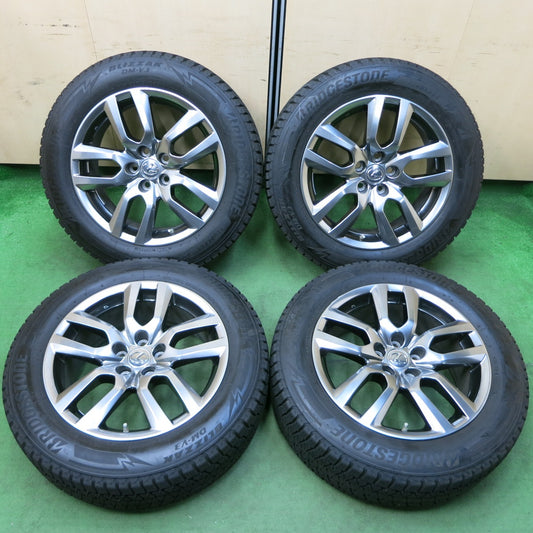 [送料無料] センサー付！バリ溝！20年！キレイ！9分★レクサス NX バージョンL 純正 225/60R18 スタッドレス ブリヂストン ブリザック DM-V3 18インチ PCD114.3/5H★4112111SYス