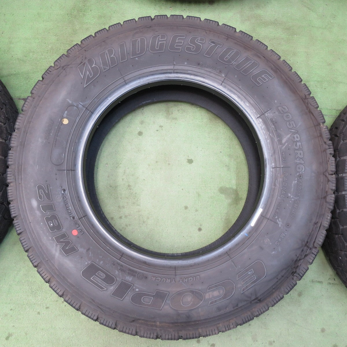 ほぼ未使用！25年！6本★トラック バス タイヤ 205/85R16 117/115N ブリヂストン エコピア M812 ミックス オールシーズン 16インチ★6013105イスタ
