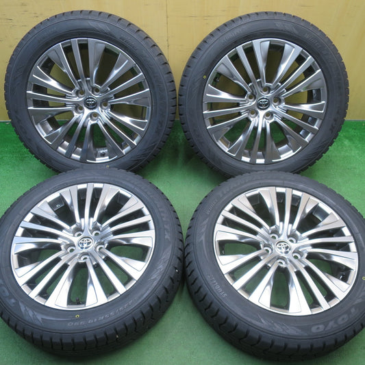 超バリ溝！23年！キレイ！ほぼ10分★トヨタ 80系 ハリアー 純正 225/55R19 スタッドレス トーヨー ウインター トランパス TX 19インチ PCD114.3/5H★6021401NJス