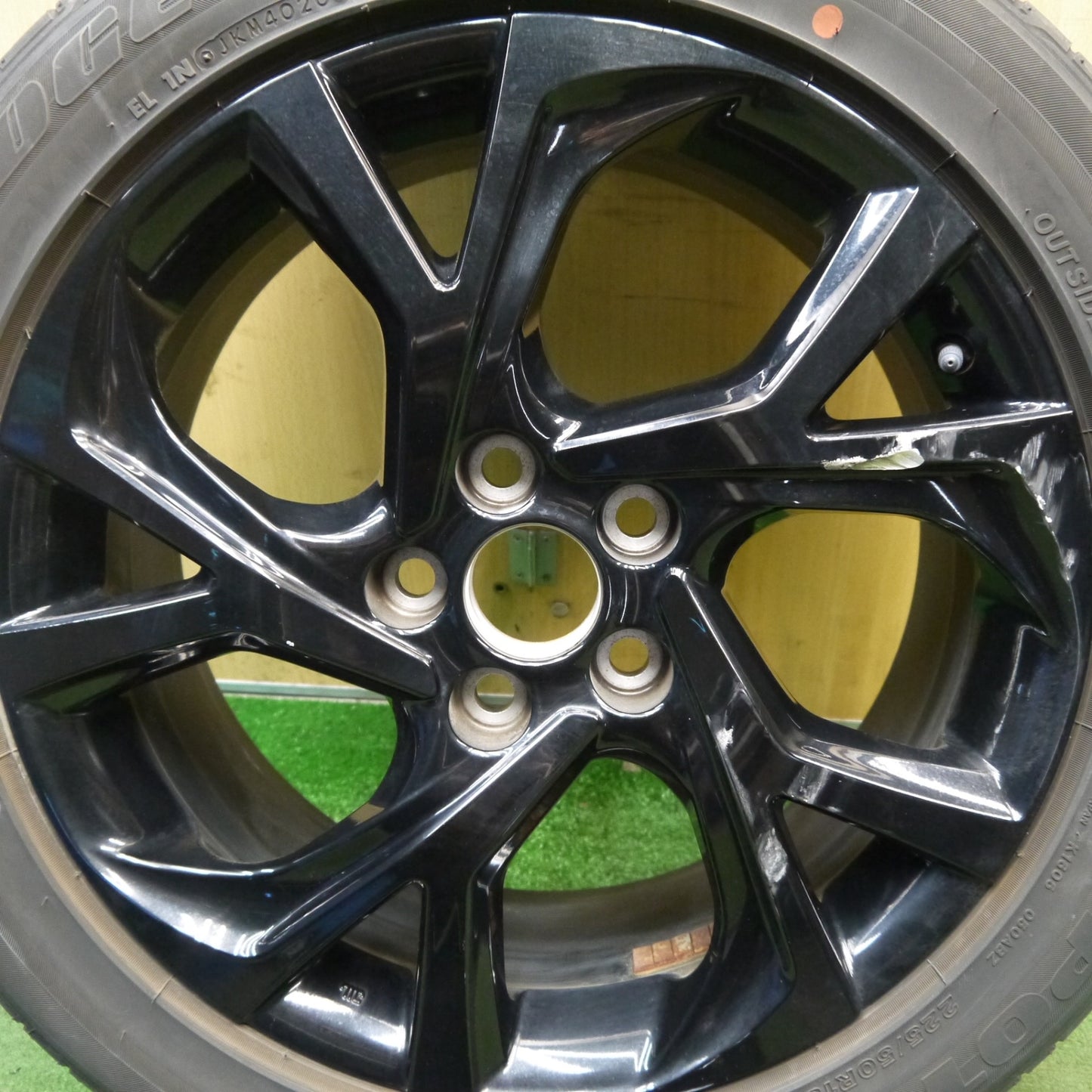 バリ溝！9.5分！1本★トヨタ C-HR 純正 225/50R18 ブリヂストン ポテンザ RE050A 18インチ CHR PCD114.3/5H★6020306Hノ