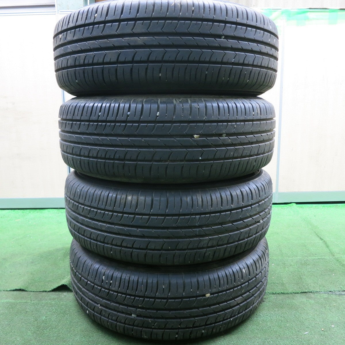 *送料無料* バリ溝！9.5分★ホンダ RG ステップワゴン 純正 スチール 205/65R15 グッドイヤー EfficientGrip ECO hybrid EG01 PCD114.3/5H★4062810HAノ