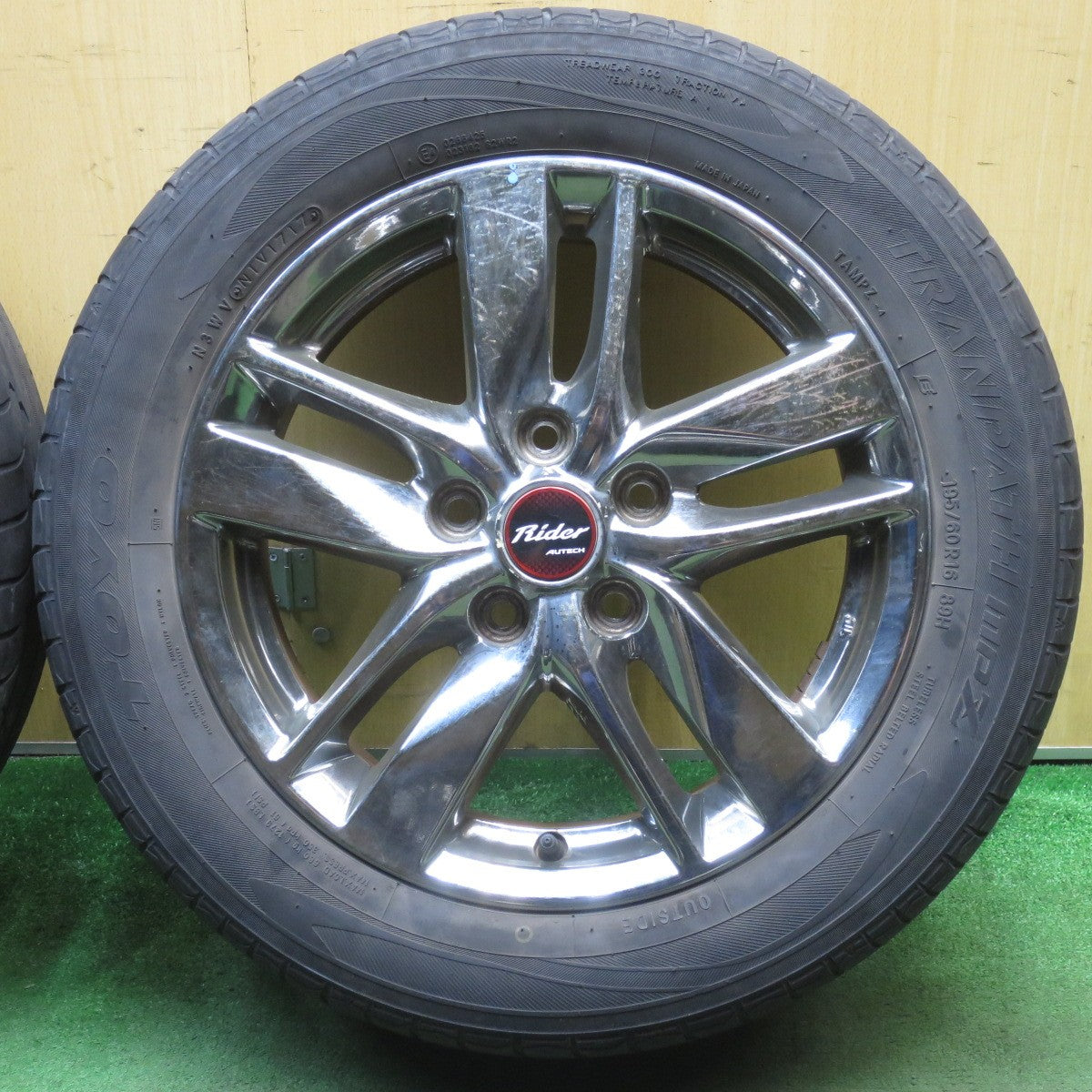 4本価格！21年★日産 C26 セレナ ライダー 純正 AUTECH 195/60R16 トーヨー トランパス MPZ Rider オーテック 16インチ PCD114.3/5H★5072904NJス