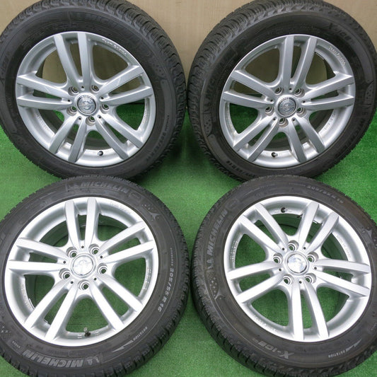 バリ溝！キレイ！8.5分★アウディ 等 Team Sparco CRIMSON ENKEI 205/55R16 スタッドレス ミシュラン X-ICE XI3 16インチ PCD112/5H★4121302NJス