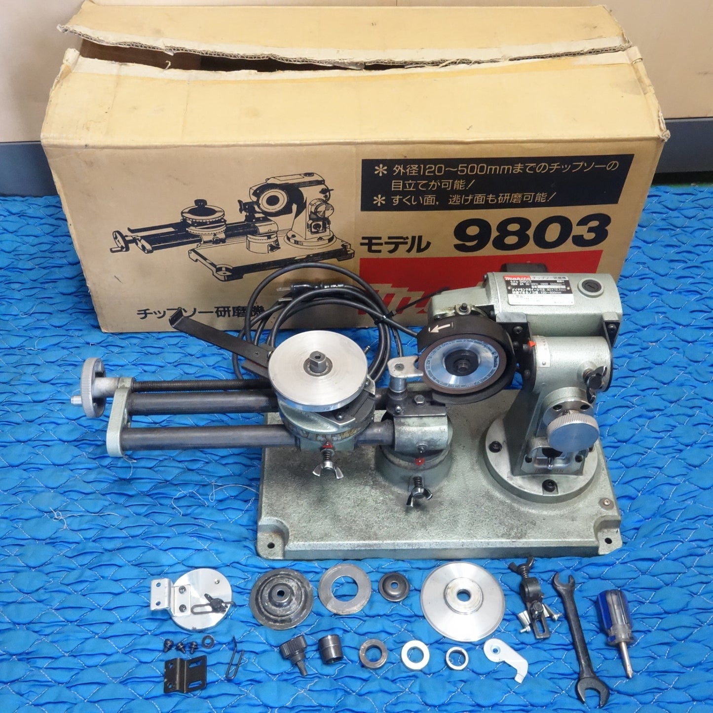 [送料無料] ☆マキタ チップソー ダイヤモンド 研磨機 120-500mm 100V 9803 外箱付き 電動 工具☆