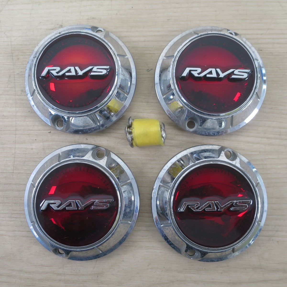 4点セット☆RAYS gram LIGHTS レイズ グラムライツ センター キャップ エンブレム ホイール カー パーツ☆