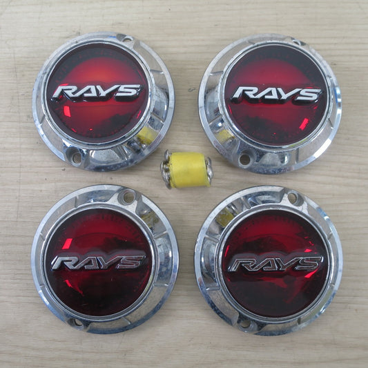4点セット☆RAYS gram LIGHTS レイズ グラムライツ センター キャップ エンブレム ホイール カー パーツ☆