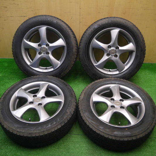 [送料無料] バリ溝！23年！キレイ！ほぼ10分★スタッドレス 175/65R15 ブリヂストン ブリザック VRX2 TOPRUN トップラン 15インチ PCD100/4H★4092402Hス