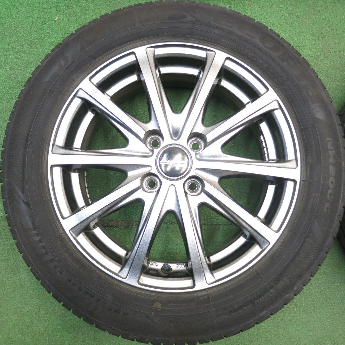 バリ溝！23年！キレイ！8.5分★185/60R15 ブリヂストン エコピア NH200C EuroSpeed MANARAY SPORT ユーロスピード 15インチ PCD100/4H★6042308HAノ