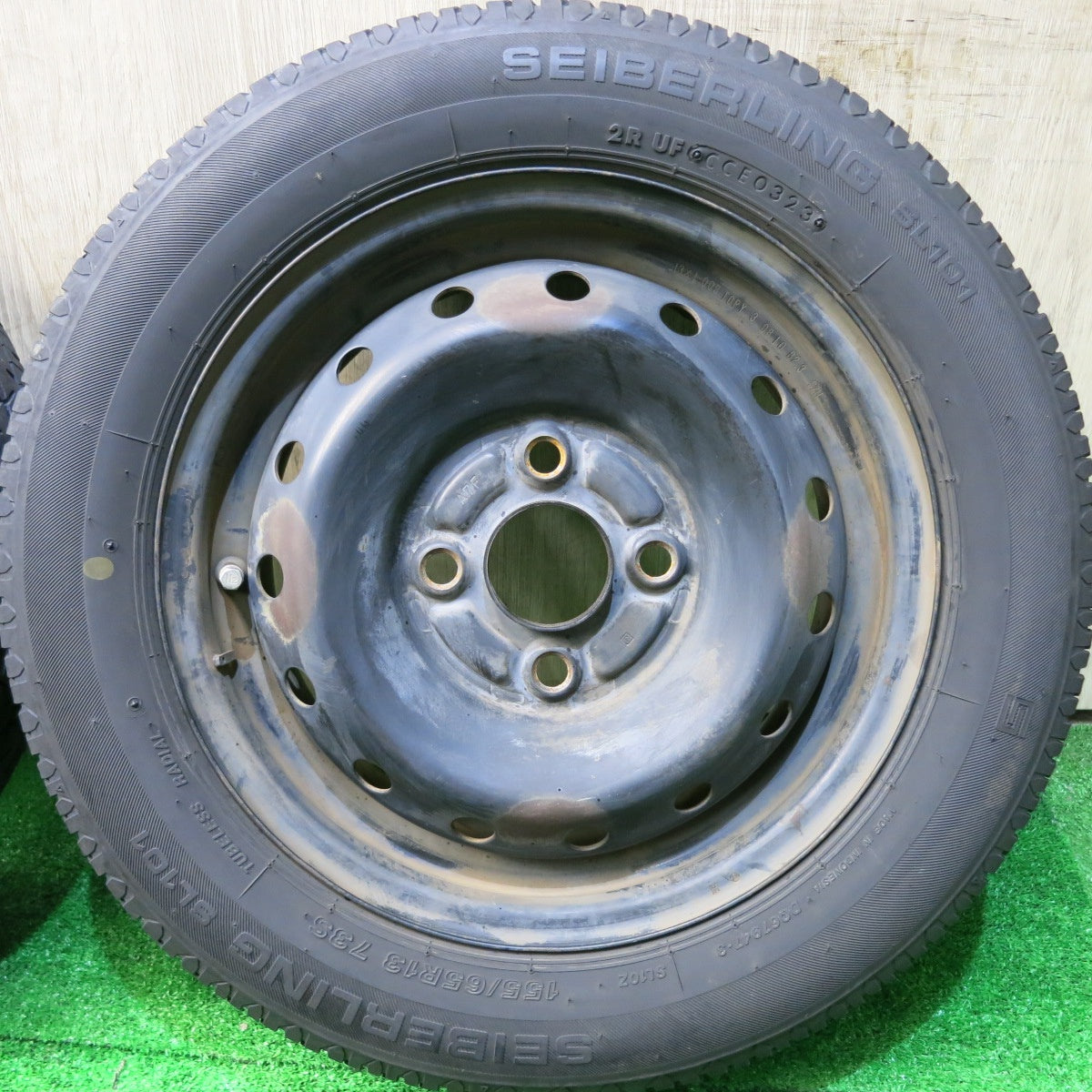 4本価格！23年★155/65R13 セイバーリング SL101 TOPY スチール 13インチ PCD100/4H★5062707HAノ