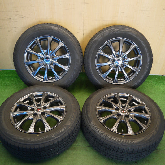 バリ溝！キレイ！9分★プリウス 等 195/65R15 スタッドレス ブリヂストン ブリザック VRX2 TEAD テッド 15インチ PCD100/5H★6042003Hス