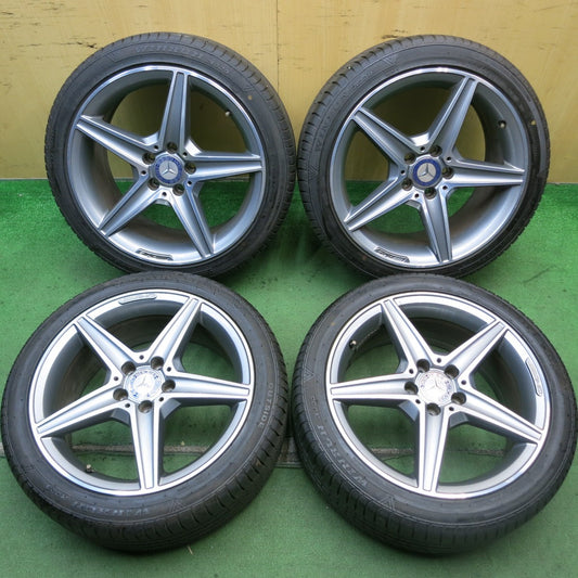 バリ溝！9分★ベンツ W205 Cクラス 純正 AMG 225/45R18 ウィンラン R330 18インチ PCD112/5H★5080703HAノ