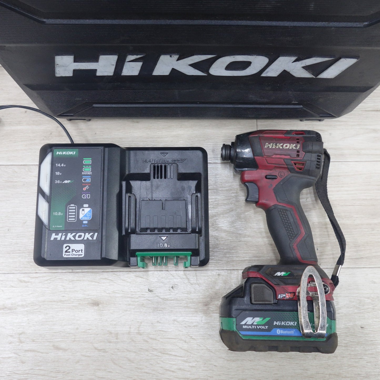 [送料無料] 付属品付き◆HiKOKI ハイコーキ 36V コードレス インパクトドライバ WH36DD マルチボルト BSL 36A18BX 充電器 ケース付 Bluetooth 充電式 電動 工具◆