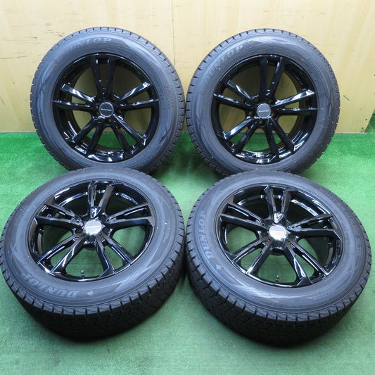 タイヤほぼ未使用！21年！キレイ★アウディ Q5 等 EUROTECH GAYA SOLI 235/60R18 スタッドレス ダンロップ ウインターマックス SJ8 ユーロテック ガヤ ソリ PCD112/5H★5040101KKス