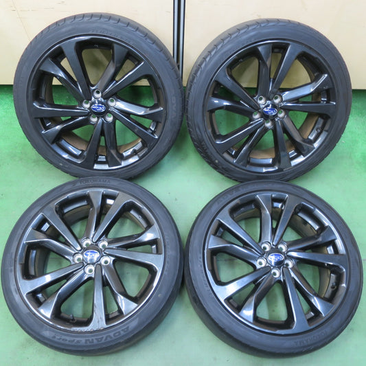 バリ溝！22年！8.5分★スバル インプレッサ スポーツ STI 純正 225/40R18 ヨコハマ アドバン スポーツ V105 18インチ PCD100/5H★5072807イノ
