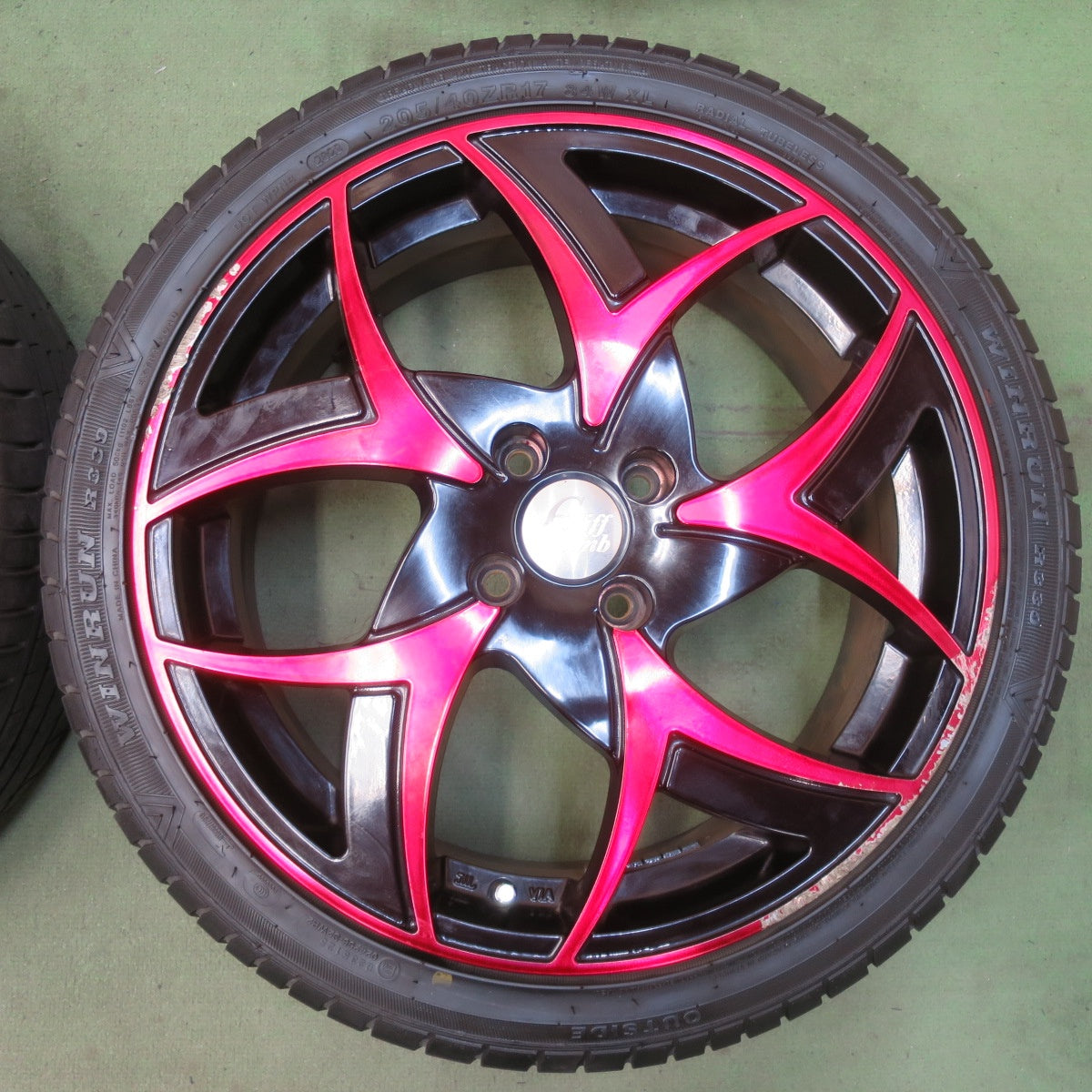 4本価格！23年★Cliff Climb TC-05 205/40R17 ヨコハマ アドバン FLEVA V701 ウィンラン R330 クリフクライム 17インチ PCD100/4H★6053010イノ