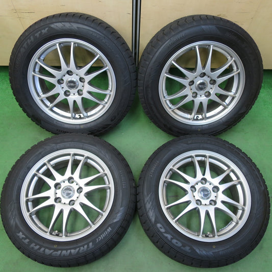 バリ溝！23年！9.5分★スタッドレス 205/60R16 トーヨー ウインター トランパス TX X CROSS SPEED PREMIUM 16インチ PCD114.3/5H★5051312イス