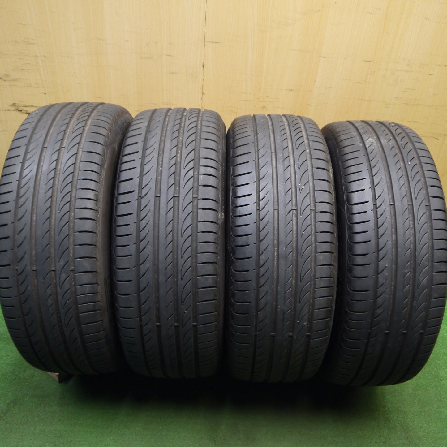 [送料無料] バリ溝！23年！キレイ！8.5分★スバル インプレッサ スポーツ 純正 225/50R18 ピレリ POWERGY パワジー 18インチ PCD100/5H★5040706Hノ