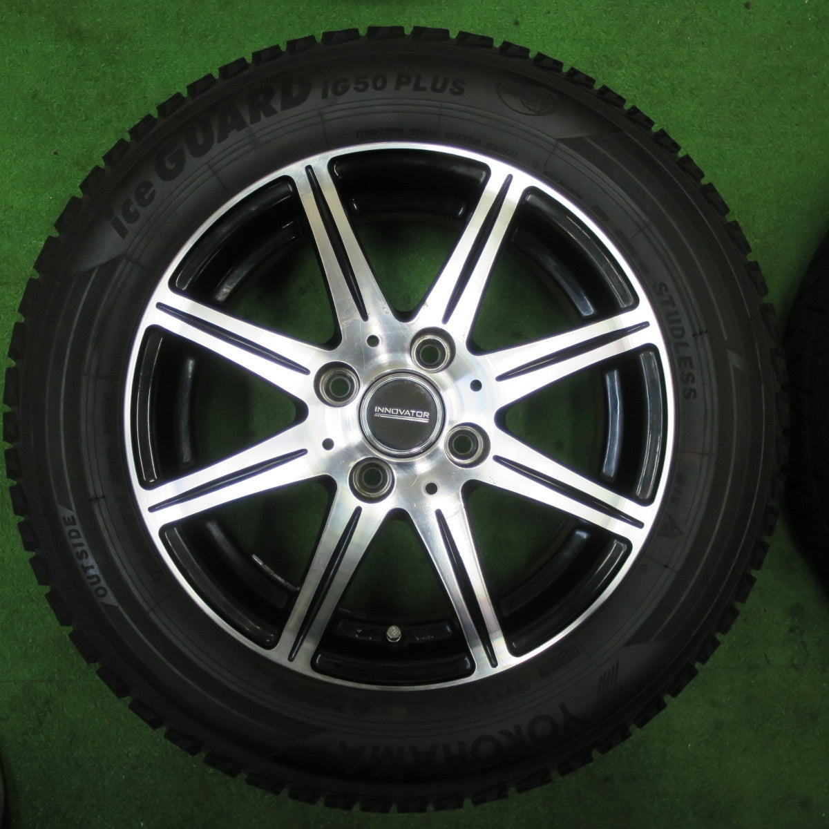 バリ溝！9.5分★スタッドレス 175/65R14 ヨコハマ アイスガード iG50 プラス INNOVATOR イノベーター 14インチ PCD100/4H★5060703TTス