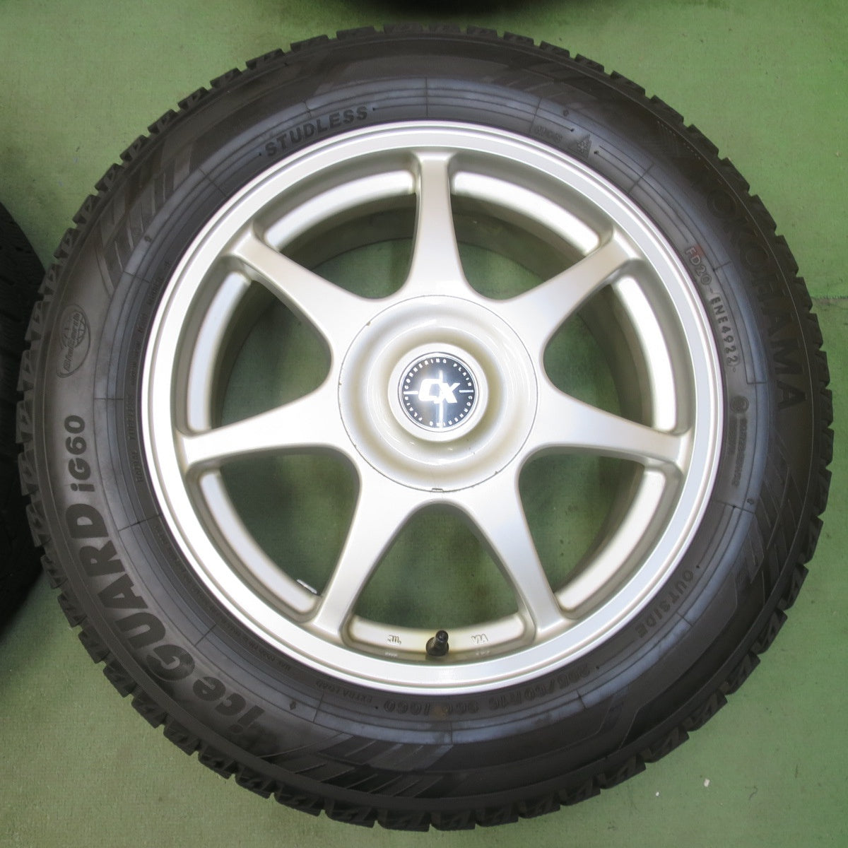バリ溝！22年！9.5分◎スタッドレス 205/60R16 ヨコハマ アイスガード iG60 CX CORNERING FLAIR PCD 100 114.3 /5H マルチ◎6101607イス