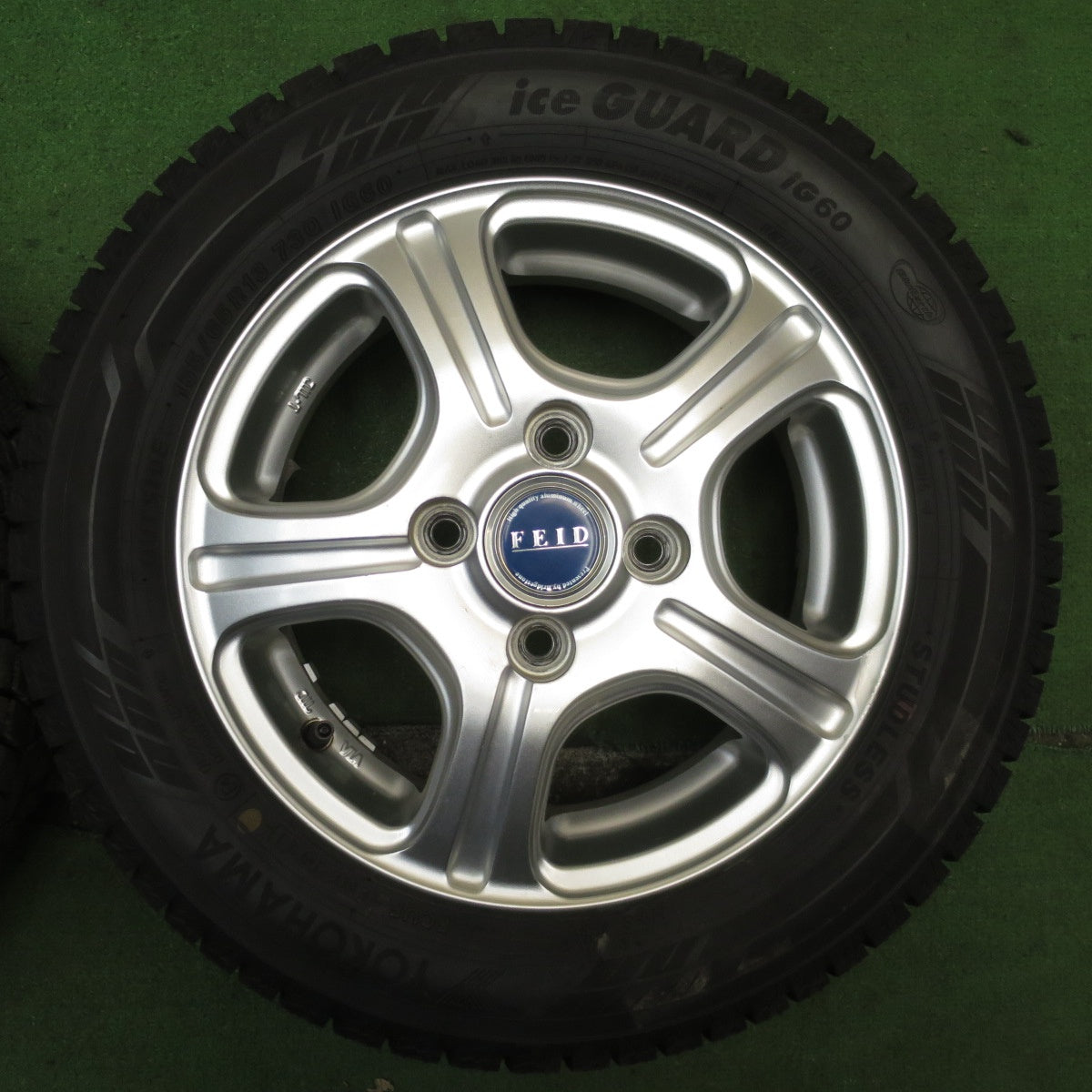 バリ溝！21年！9.5分★スタッドレス 155/65R13 ヨコハマ アイスガード iG60 FEID フェイド 13インチ PCD100/4H★5062703NJス