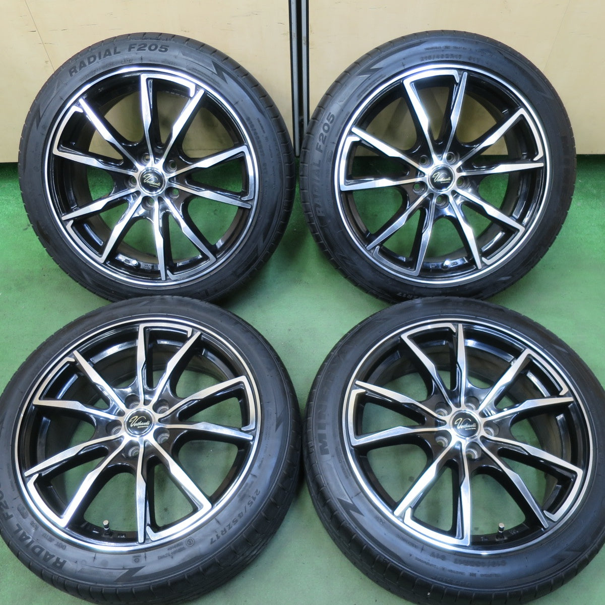 バリ溝！22年！キレイ！9分★プリウス 等 215/45R17 ミネルバ ラジアル F205 Verthandi ヴェルザンディ ヴェルサンディ 17インチ PCD100/5H★5081902TTノ