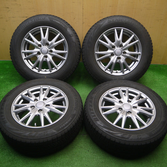 [送料無料] バリ溝！21年！キレイ！8.5分★スタッドレス 195/65R15 ブリヂストン ブリザック VRX2 VELVA KEVIN ヴェルヴァ 15インチ PCD114.3/5H★4112203Hス