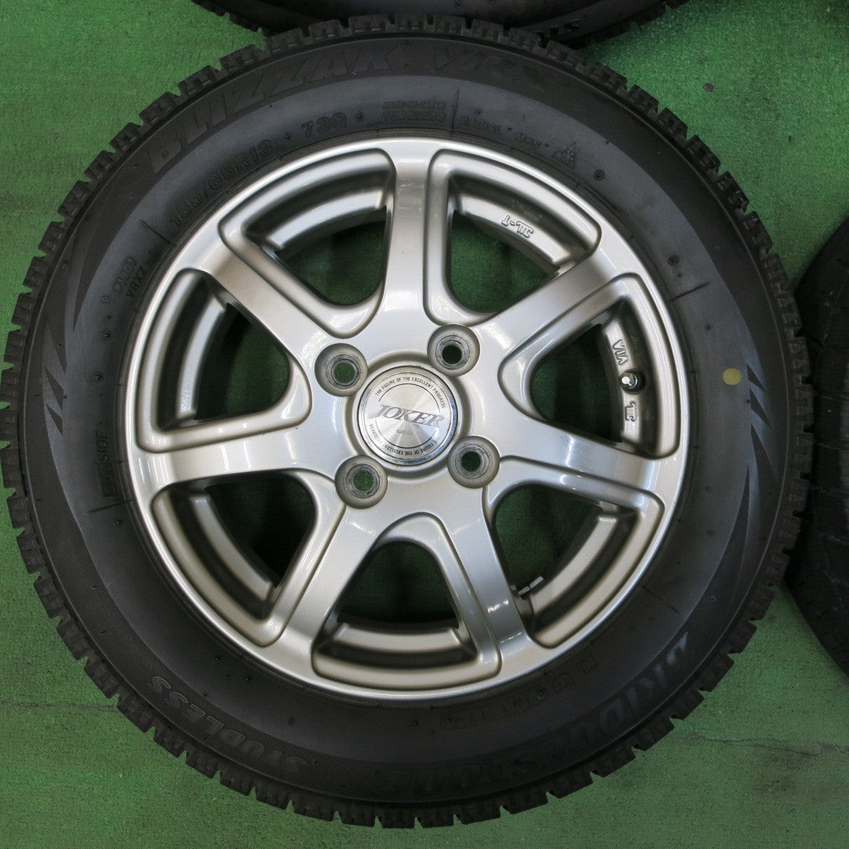 [送料無料] 4本価格★スタッドレス 155/65R13 ブリヂストン ブリザック VRX JOKER ジョーカー 13インチ PCD100/4H★4092601SYス