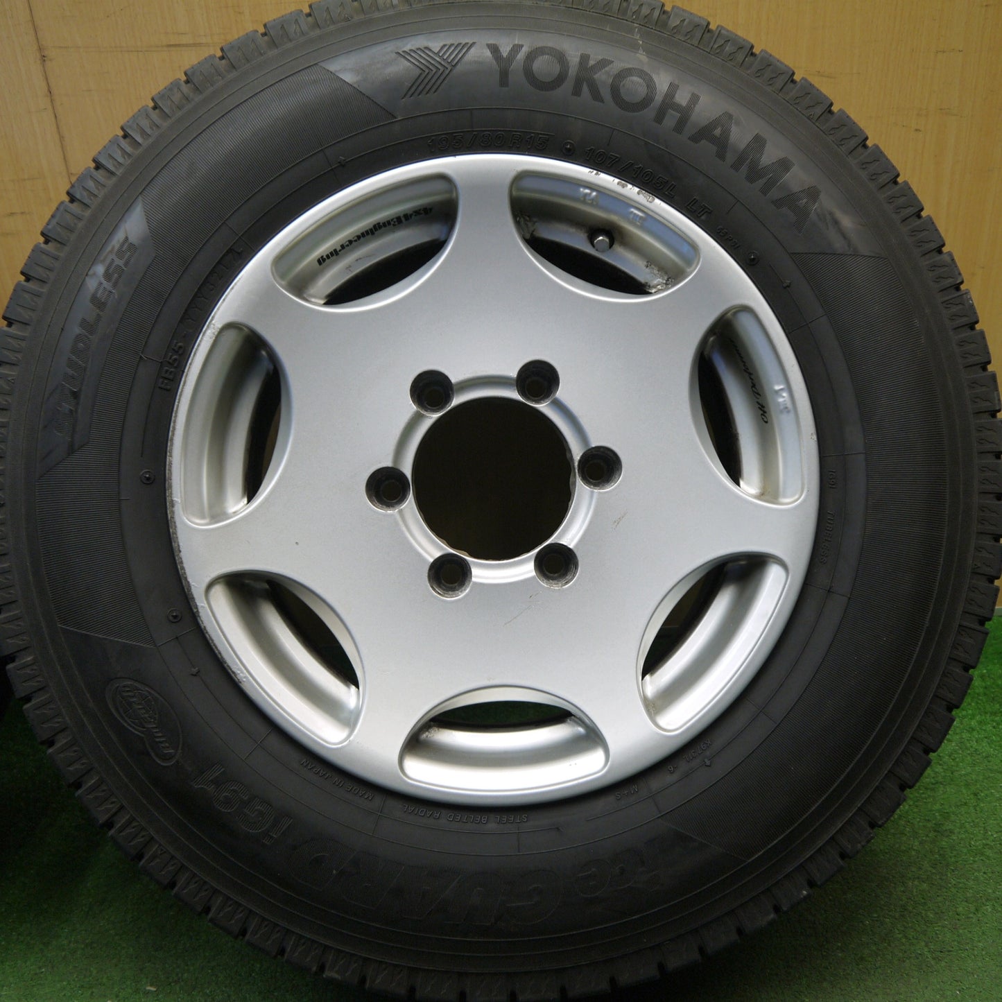 バリ溝！9.5分★4x4 Engineering Off Performer 195/80R15 107/105L スタッドレス ヨコハマ アイスガード iG91 15インチ オフパフォーマー PCD139.7/6H★6031006Hス