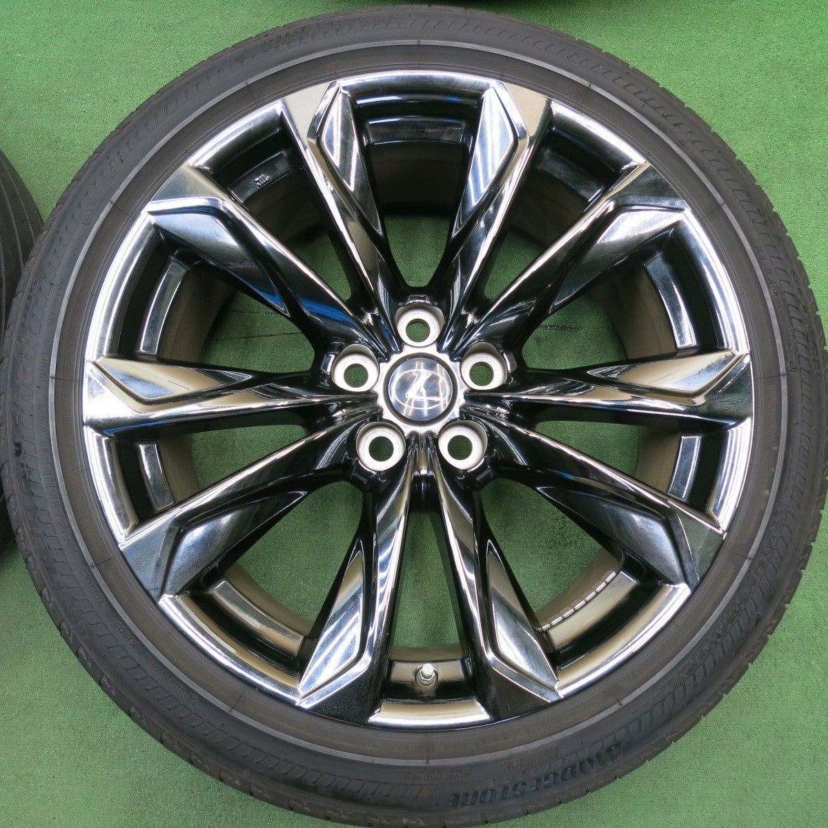 センサー付！バリ溝！24年！9.5分★レクサス LS Fスポーツ 純正 245/45R20 275/40R20 ブリヂストン トランザ T005 RFT ランフラット 20インチ PCD120/5H★6051413HAノ