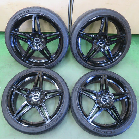 キレイ！22年★BMW MINI 等 AC SCHNITZER AC1 モノブロック 225/35R19 ミシュラン パイロットスポーツ4 S ACシュニッツァー 19インチ PCD112/5H★6051001IMノ