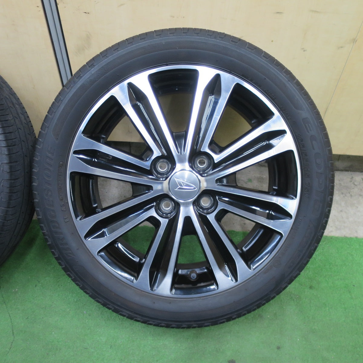 キレイ★ダイハツ LA600S タント カスタム 純正 165/55R15 ブリヂストン エコピア EP150 15インチ PCD100/4H★6021201TTノ